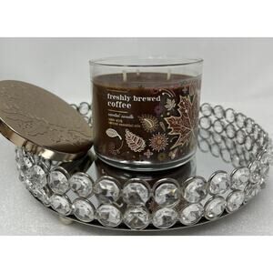 Bath & Body Works FRESHLY BREWED COFFEE Scented 3 Wick Large Candle 14.5 oz
